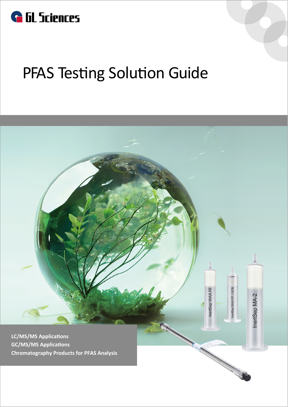 Catálogo de soluciones para análisis de PFAS de GL Sciences
